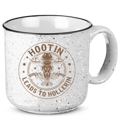 Hootin Leads To Hollerin 15oz Campfire Ceramic Mug