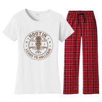 Hootin Leads To Hollerin Women's Flannel Pajama Set