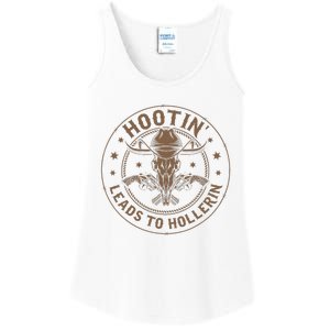 Hootin Leads To Hollerin Ladies Essential Tank