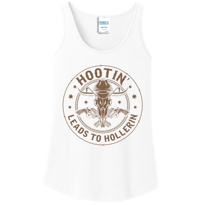 Hootin Leads To Hollerin Ladies Essential Tank