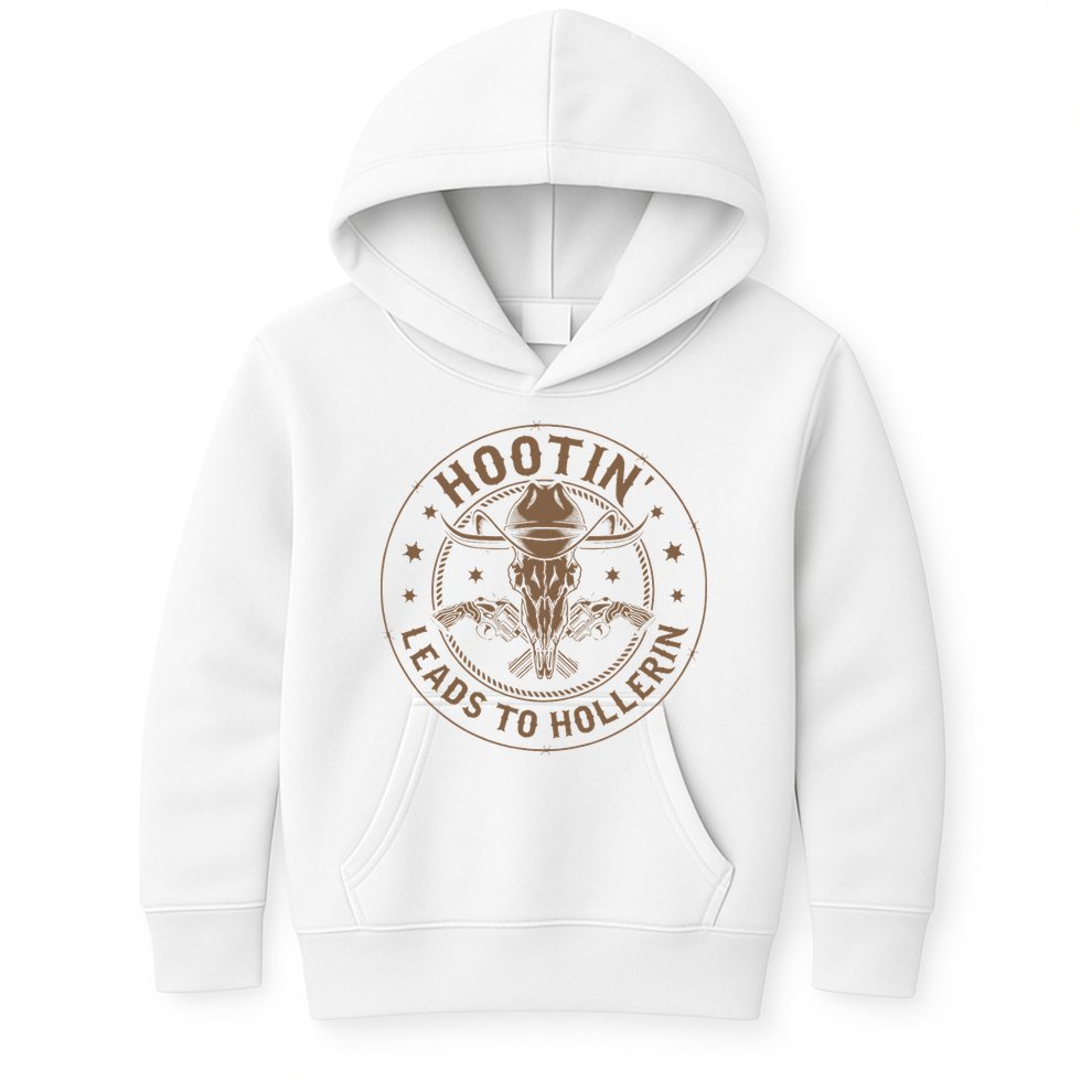 Hootin Leads To Hollerin Kids Hoodie
