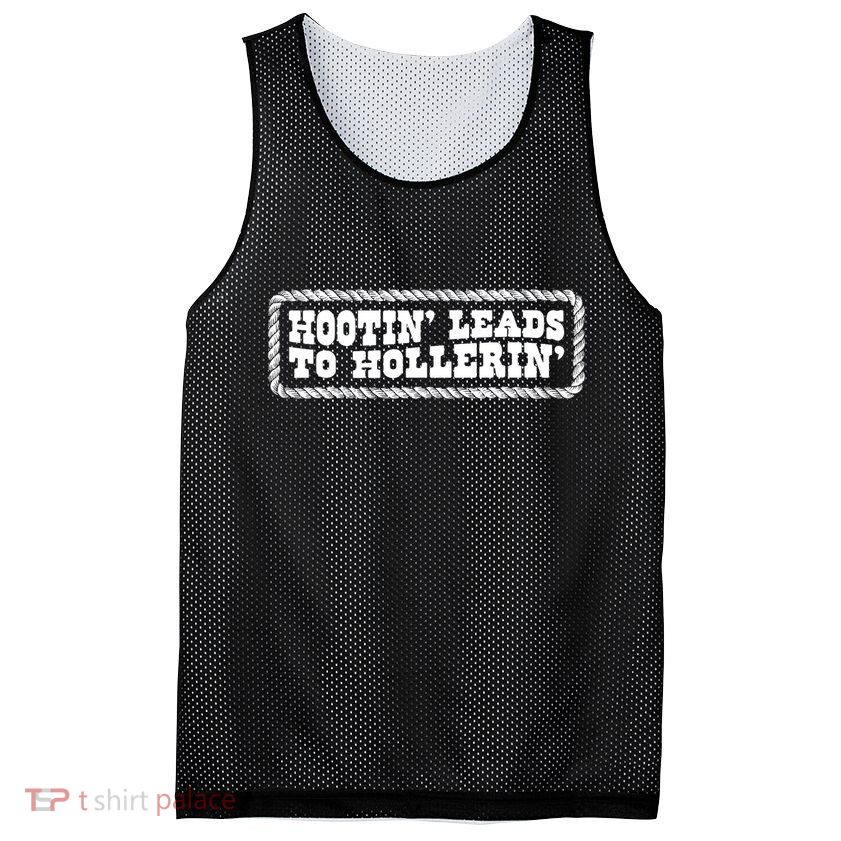 Hootin Leads To Hollerin Groovy Mesh Reversible Basketball Jersey Tank