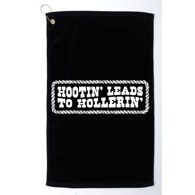 Hootin Leads To Hollerin Groovy Golf Towel
