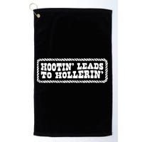 Hootin Leads To Hollerin Groovy Golf Towel