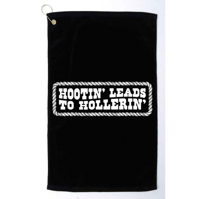 Hootin Leads To Hollerin Groovy Golf Towel