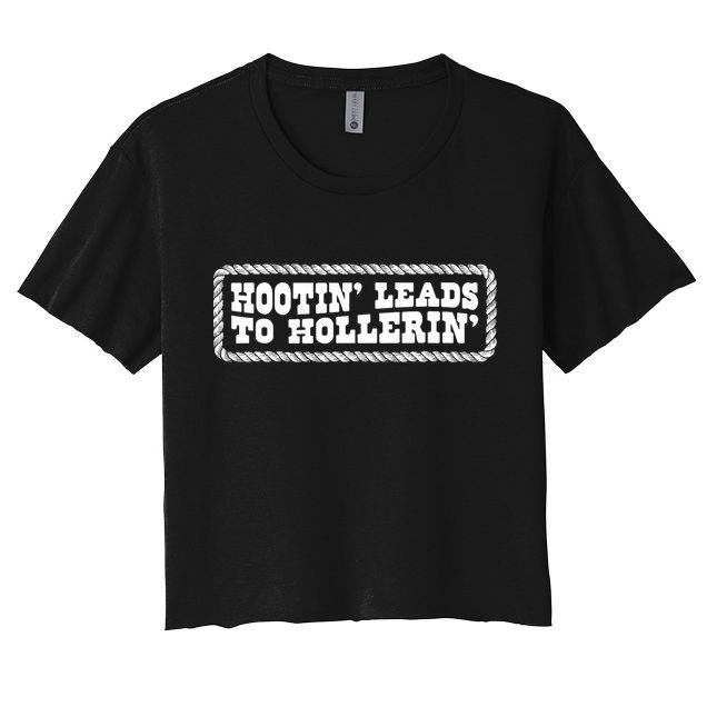 Hootin Leads To Hollerin Groovy Crop Top