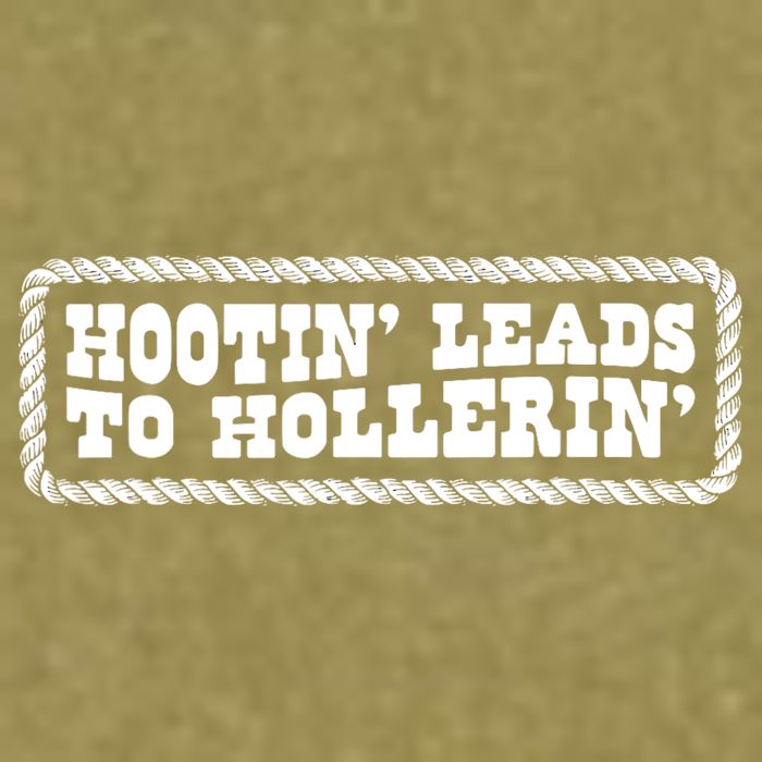 Hootin Leads To Hollerin Groovy Garment-Dyed Women's Muscle Tee
