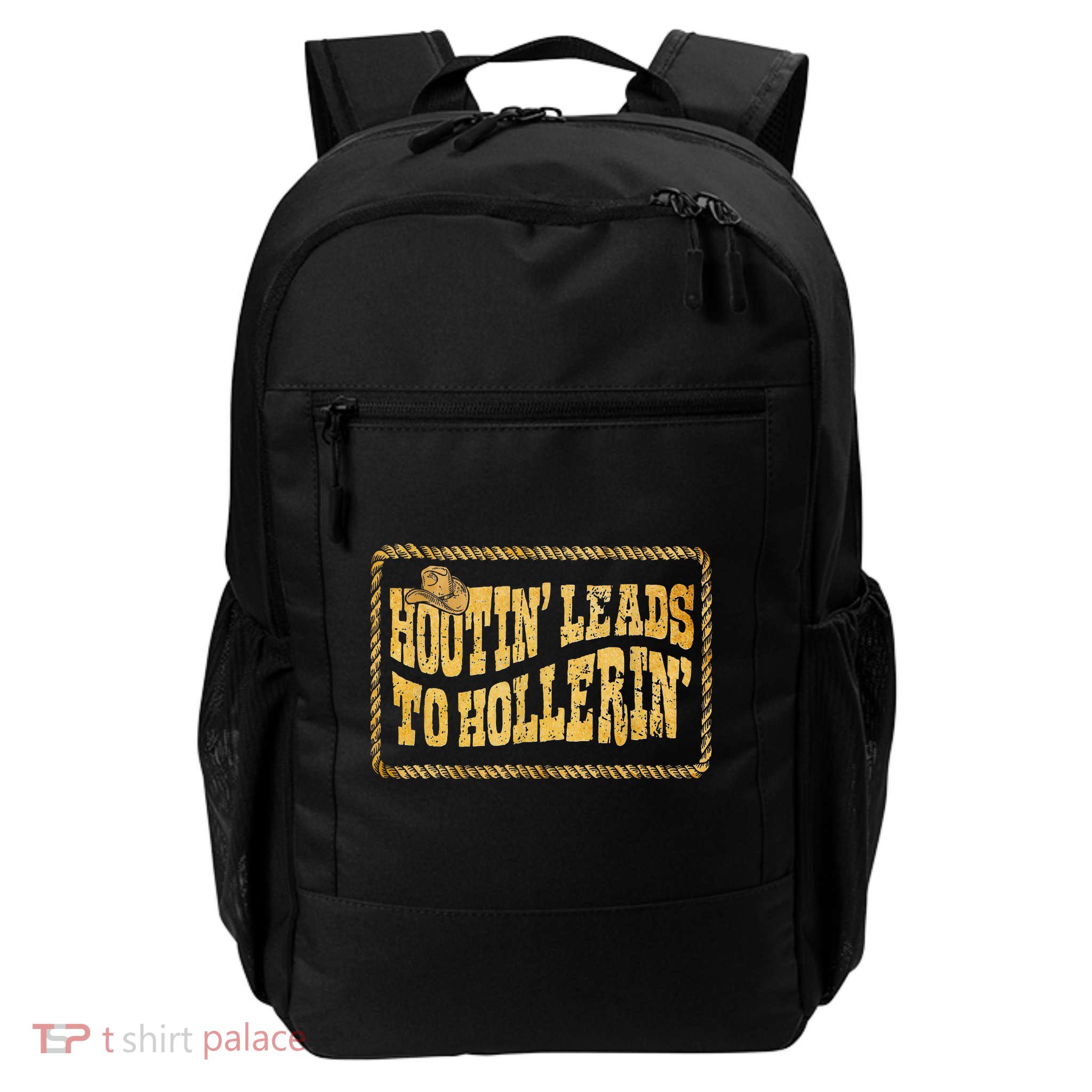 Hootin Leads To Hollerin Cowboy Groovy Backpack