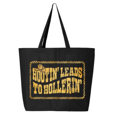 Hootin Leads To Hollerin Cowboy Groovy 25L Jumbo Tote