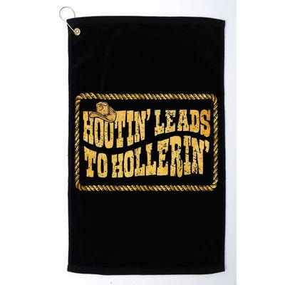 Hootin Leads To Hollerin Cowboy Groovy Golf Towel