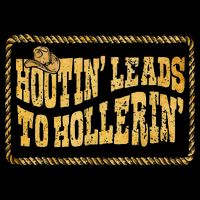Hootin Leads To Hollerin Cowboy Groovy Cropped Pullover Crew