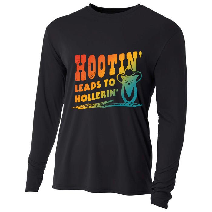 Hootin Leads To Hollerin Cooling Performance Long Sleeve Crew