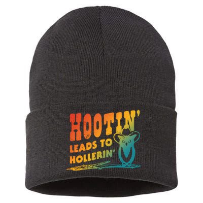 Hootin Leads To Hollerin Sustainable Knit Beanie