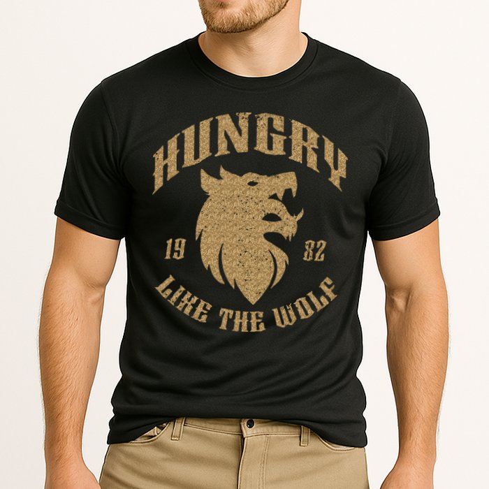 Hungry Like The Wolf Rio 80s Cooling Performance Crew T-Shirt