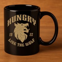 Hungry Like The Wolf Rio 80s 11oz C Handle Ceramic Mug