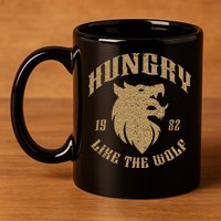 Hungry Like The Wolf Rio 80s 11oz C Handle Ceramic Mug
