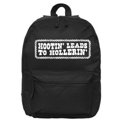 Hootin Leads To Hollerin Groovy 16 in Basic Backpack