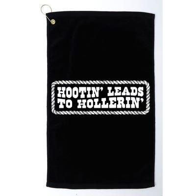Hootin Leads To Hollerin Groovy Golf Towel