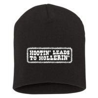 Hootin Leads To Hollerin Groovy Short Acrylic Beanie