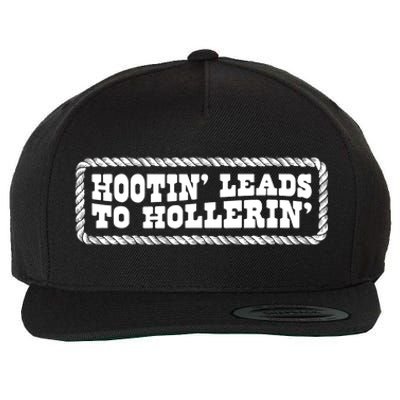 Hootin Leads To Hollerin Groovy Wool Snapback Cap