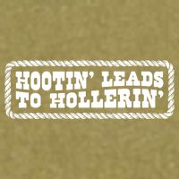 Hootin Leads To Hollerin Groovy Garment-Dyed Women's Muscle Tee