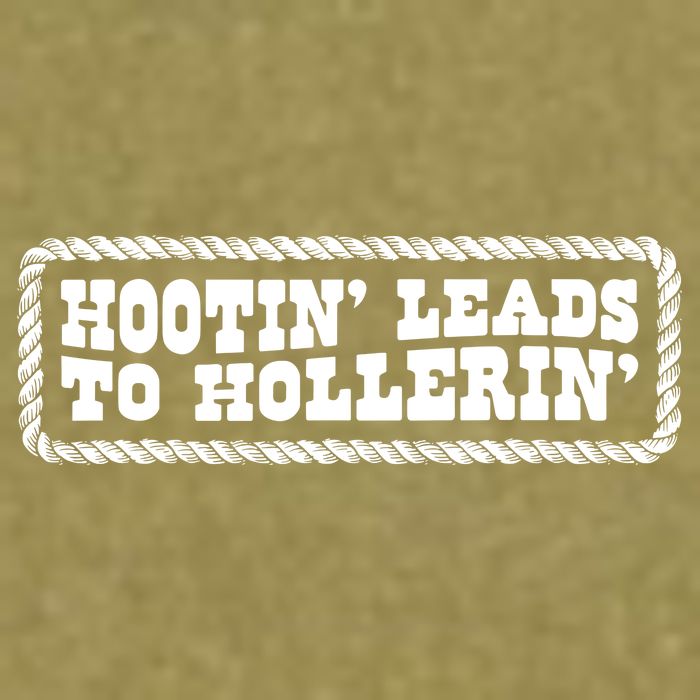 Hootin Leads To Hollerin Groovy Garment-Dyed Women's Muscle Tee