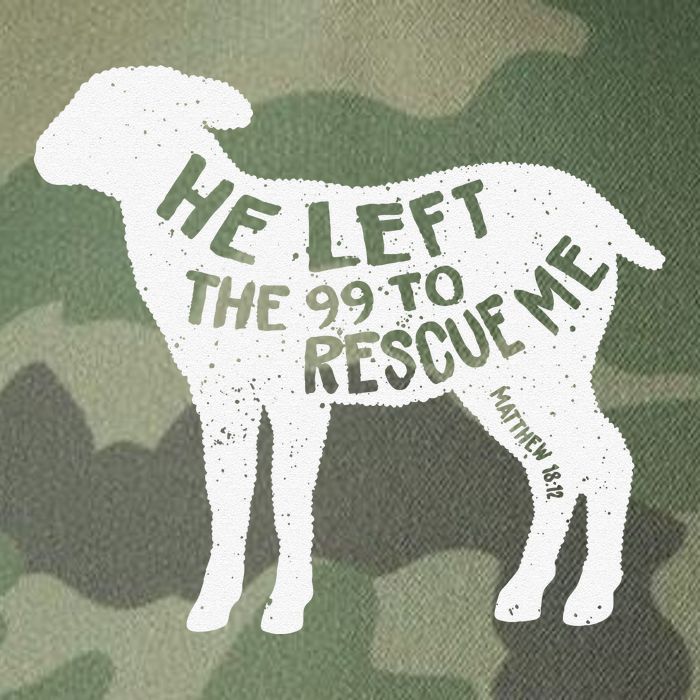 He Left The 99 To Rescue Me Matthew 1812 Lamb Christian Legacy Tie Dye Trucker Hat