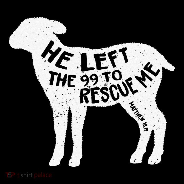 He Left The 99 To Rescue Me Matthew 1812 Lamb Christian Mug