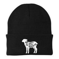 He Left The 99 To Rescue Me Matthew 1812 Lamb Christian Beanie