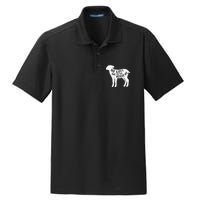 He Left The 99 To Rescue Me Matthew 1812 Lamb Christian Dry Zone Grid Polo