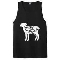 He Left The 99 To Rescue Me Matthew 1812 Lamb Christian PosiCharge Competitor Tank
