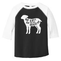 He Left The 99 To Rescue Me Matthew 1812 Lamb Christian Toddler Fine Jersey T-Shirt