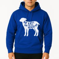 He Left The 99 To Rescue Me Matthew 1812 Lamb Christian Hoodie