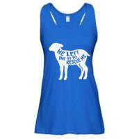He Left The 99 To Rescue Me Matthew 1812 Lamb Christian Ladies Essential Flowy Tank