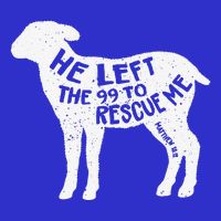He Left The 99 To Rescue Me Matthew 1812 Lamb Christian 16 in Basic Backpack