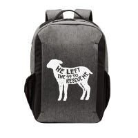 He Left The 99 To Rescue Me Matthew 1812 Lamb Christian Vector Backpack