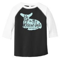 He Left The 99 To Rescue Me Green Chevron Christian Toddler Fine Jersey T-Shirt