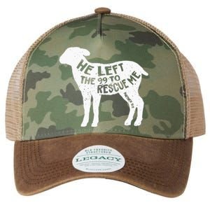 He Left The 99 To Rescue Me Matthew 18:12 Legacy Tie Dye Trucker Hat