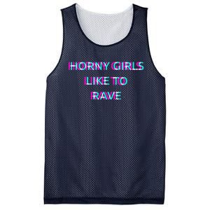 Horny Like To Rave Party Club Festival Raver Mesh Reversible Basketball Jersey Tank