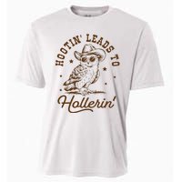 Hootin Leads To Hollerin Owl Cowboy Cooling Performance Crew T-Shirt