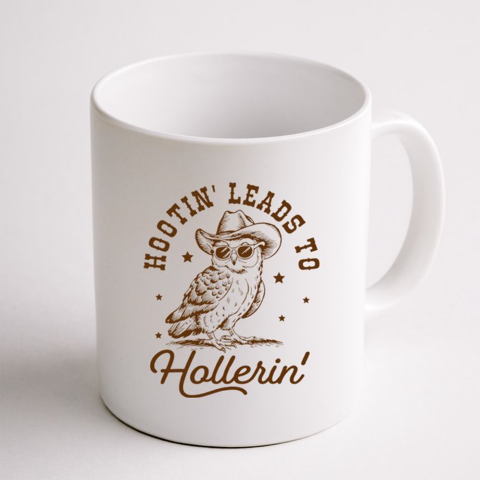 Hootin Leads To Hollerin Owl Cowboy Coffee Mug