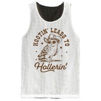 Hootin Leads To Hollerin Owl Cowboy Mesh Reversible Basketball Jersey Tank