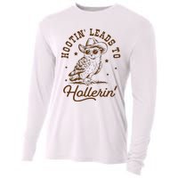 Hootin Leads To Hollerin Owl Cowboy Cooling Performance Long Sleeve Crew