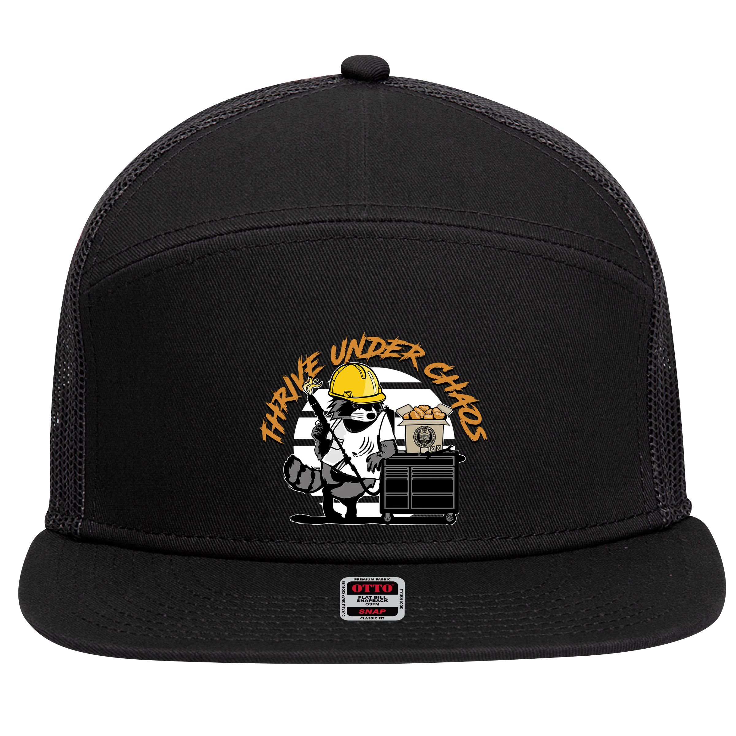 Habitual Linecrosser Thrive Under Chaos 7 Panel Mesh Trucker Snapback Hat
