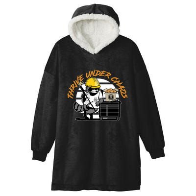 Habitual Linecrosser Thrive Under Chaos Hooded Wearable Blanket
