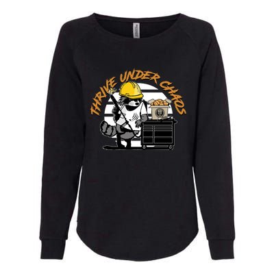 Habitual Linecrosser Thrive Under Chaos Womens California Wash Sweatshirt