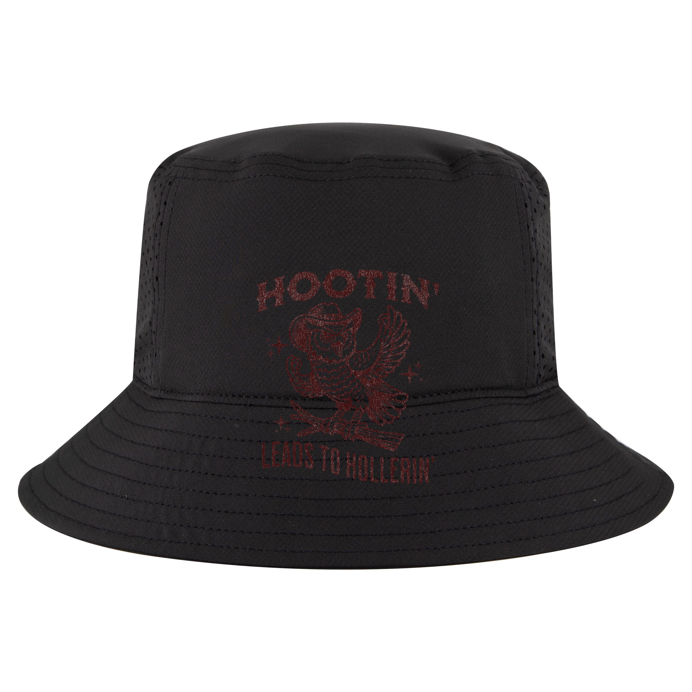 Hootin Leads To Hollerin Funny Vintage Owl Graphic Kids Hoodie