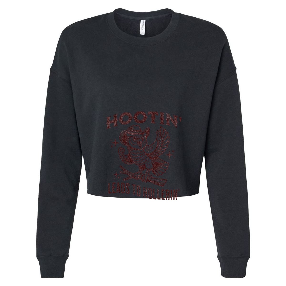 Hootin Leads To Hollerin Funny Vintage Owl Graphic Kids Hoodie