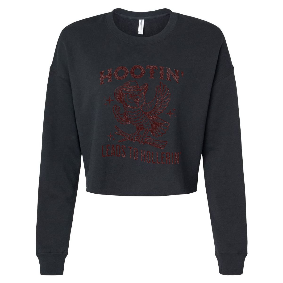 Hootin Leads To Hollerin Funny Vintage Owl Graphic Kids Hoodie
