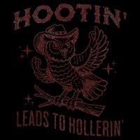 Hootin Leads To Hollerin Funny Vintage Owl Graphic Kids Hoodie
